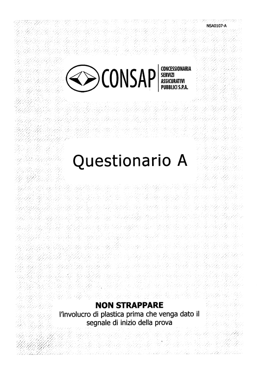 Questionario CONSAP
